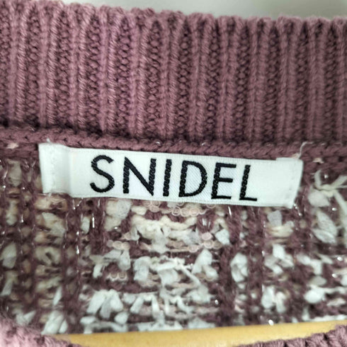 スナイデル snidel ツイード ニット カーディガン レディース ONE SIZE
