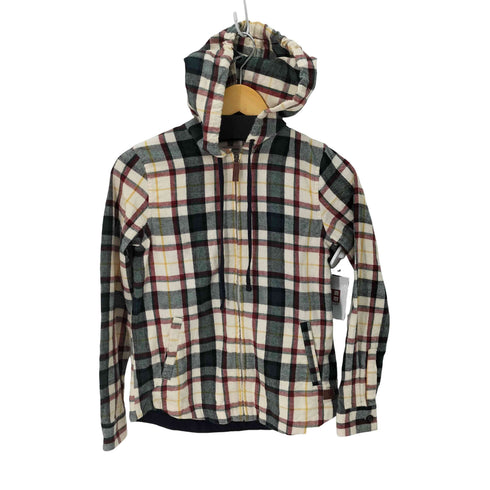 エルエルビーン L.L.Bean スコッチ・プラッド・フランネル・シャツ、ジップ・フーディ ジャパン・フィット レディース JPN:XS