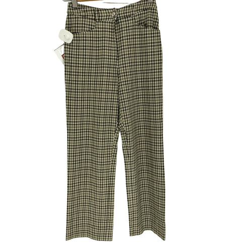 マックスマーラウィークエンド MAX MARA WEEKEND 旧タグ ガンクラブチェックスラックスパンツ レディース EUR:38