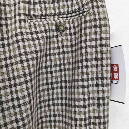 マックスマーラウィークエンド MAX MARA WEEKEND 旧タグ ガンクラブチェックスラックスパンツ レディース EUR:38