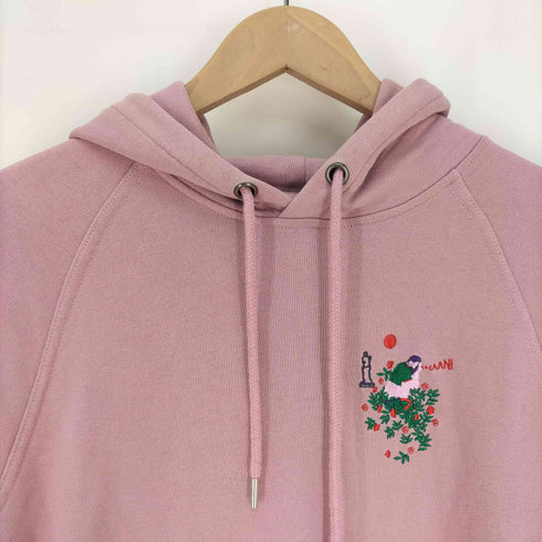 カルネボレンテ Carne Bollente AU FION DE LA ROSE 胸元 刺繍 プルオーバー パーカー フーディー メンズ import:M