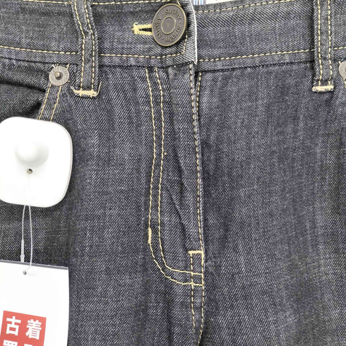 フロント刺繍デザインセミフレアパンツ Y2K レディース EUR:38