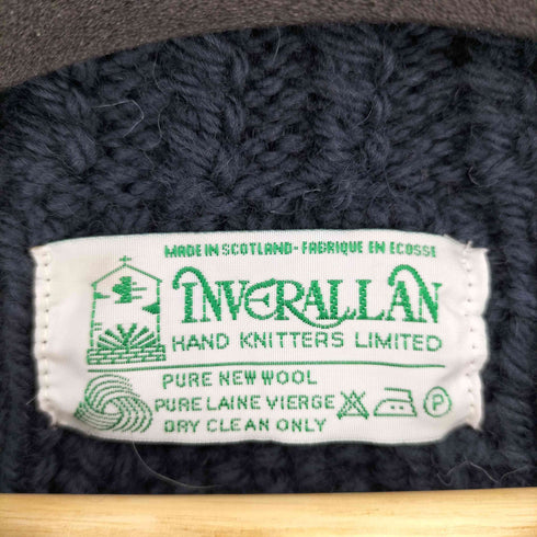 インバーアラン INVERALLAN MADE IN SCOTLAND 3A ウールニットカーディガン メンズ