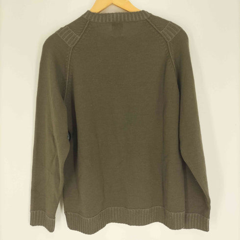 ヨウジヤマモトダーバン アール Yohji Yamamoto DURBAN A.A.R リブ編み 切替 ラグランスリーブ クルーネック ウール ニット メンズ JPN:L