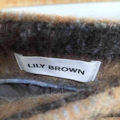 リリーブラウン Lily Brown wool混ボックスチェックミニスカート レディース JPN:0