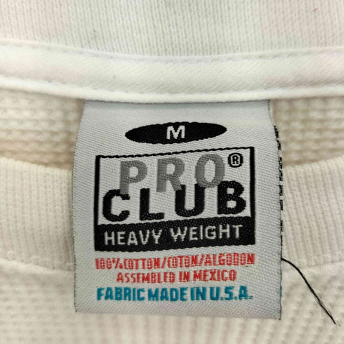 プロクラブ PRO CLUB USA製 厚手 サーマル ワッフル L/S Tシャツ メンズ import:M