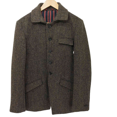 リーツテイラーザズー REATS TAILOR ZAZOUS ヘリンボーンウールジャケット メンズ 38