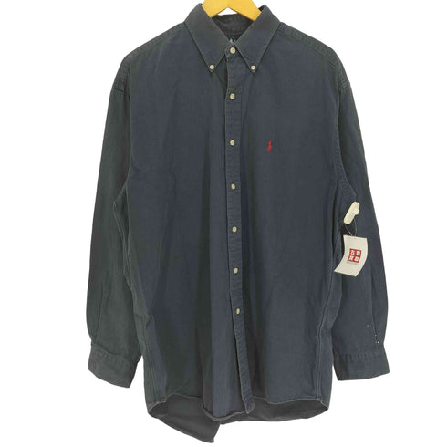 ラルフローレン RALPH LAUREN 90S BLAIRE ポニー刺繍 ボタンダウン L/S シャツ メンズ import:L