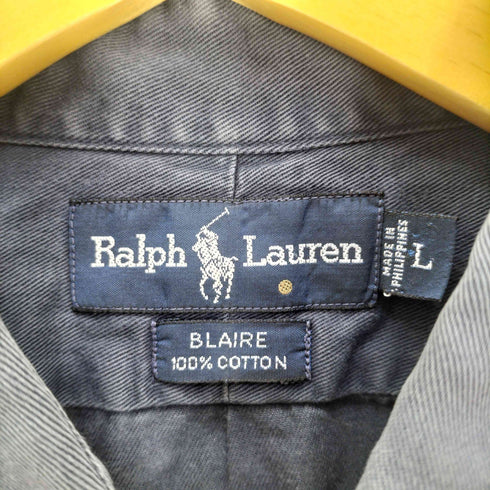 ラルフローレン RALPH LAUREN 90S BLAIRE ポニー刺繍 ボタンダウン L/S シャツ メンズ import:L