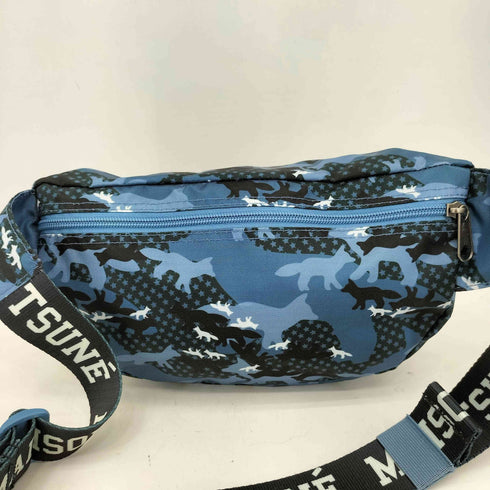 メゾンキツネ MAISON KITSUNE Bundel Kitsune Dark Camo 総柄 ボディバッグ メンズ