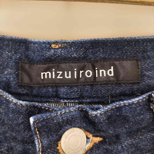 ミズイロインド mizuiro ind ワイド デニムパンツ レディース 2
