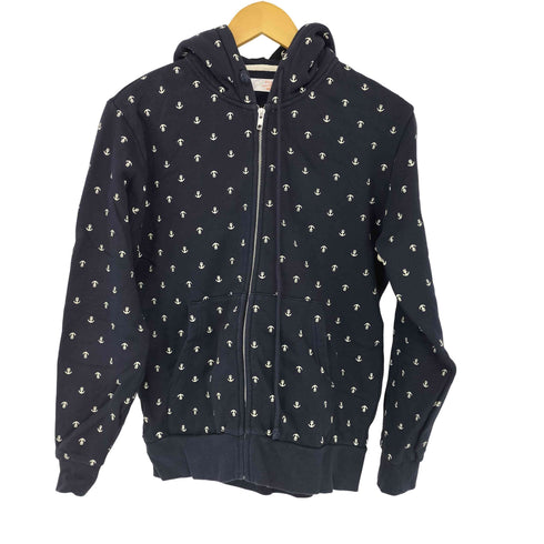 ビームス BEAMS 錨柄ジップアップパーカー メンズ JPN:M