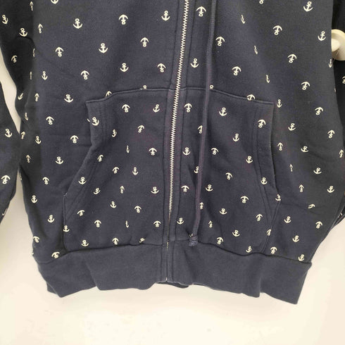 ビームス BEAMS 錨柄ジップアップパーカー メンズ JPN:M