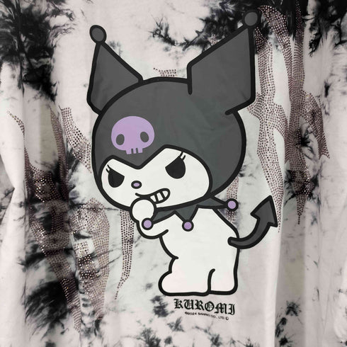 PSYNYXX タイダイ柄 キャラクタープリント オーバーサイズTシャツ レディース FREE