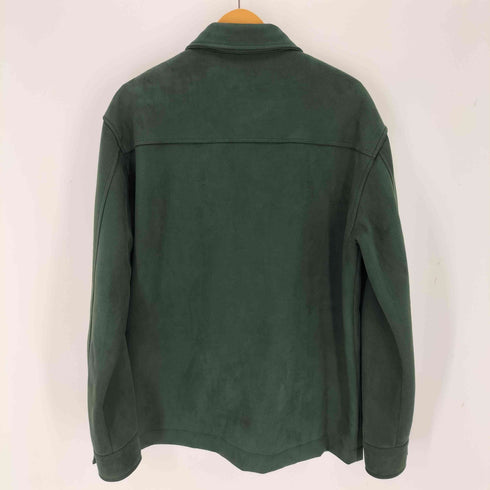 ザラ ZARA スエード調 シャツジャケット メンズ import:L