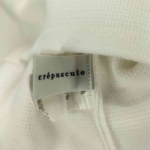 クレプスキュール crepuscule MILANO RIB KNIT T-SHIRT ミラノ リブ ニット Tシャツ レディース JPN:1