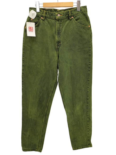 リーバイス Levis 90S 96年製 USA製 ボタン裏 581 刻印 オレンジタブ TAPERED FIT 先染め 5ポケット ワイド テーパード デニム パンツ メンズ