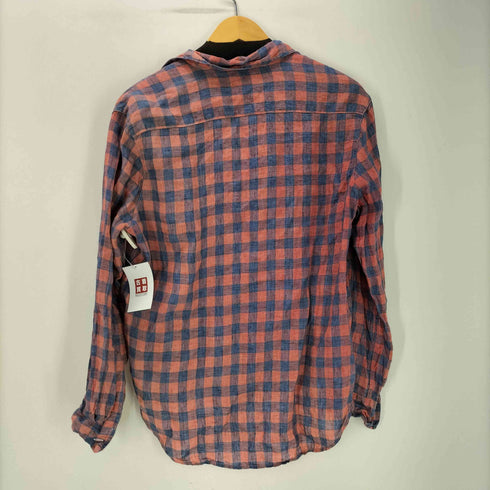 フランクアンドアイリーン Frank&Eileen USA製 チェック L/S リネン シャツ レディース import:XS