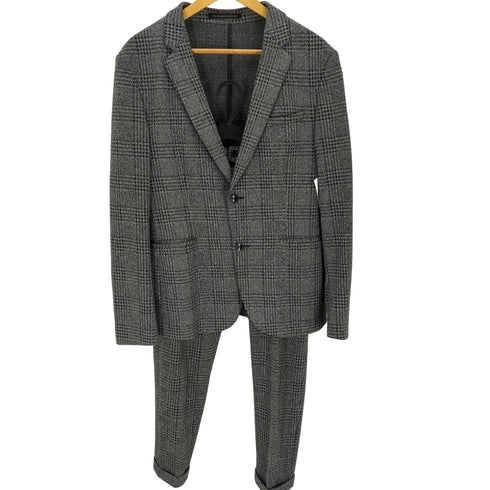ザラ ZARA Suits Collection グレンチェック シングル 2B スーツ セットアップ メンズ 52