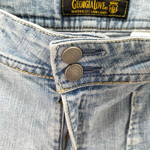 GEORGIA LOVE Y2K フレアデニムパンツ レディース W66