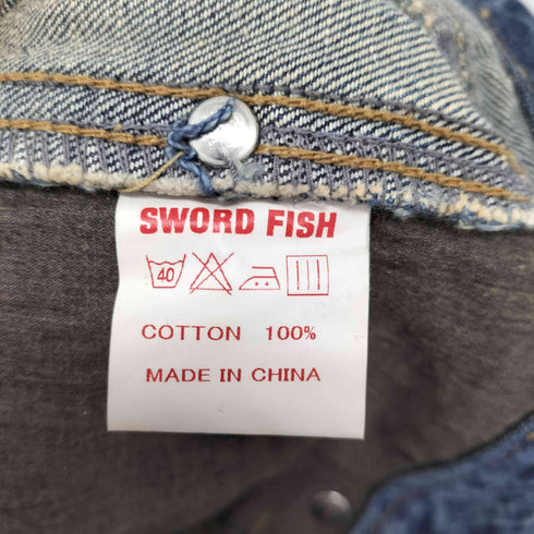 SWORD FISH Y2K ラメ加工 フレアデニムパンツ レディース 28