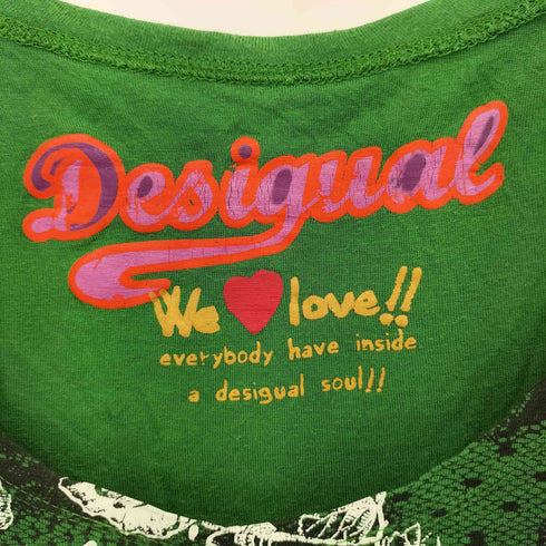 デシグアル Desigual レース 花柄 ヘムライン ショートスリーブカットソー レディース