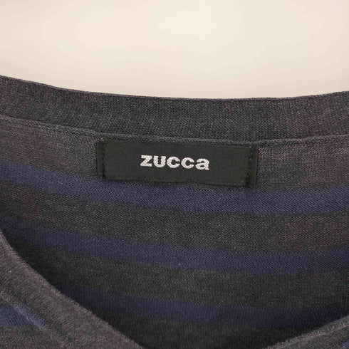 ズッカ ZUCCa フレンチスリーブボーダーカットソー レディース import:M