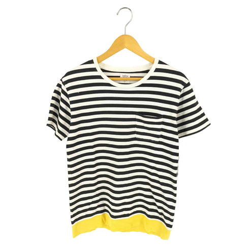 ミスタージェントルマン MR.GENTLEMAN S/S ボーダーコットンクルーネックTシャツ メンズ import:L
