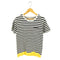 ミスタージェントルマン MR.GENTLEMAN S/S ボーダーコットンクルーネックTシャツ メンズ import:L