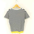 ミスタージェントルマン MR.GENTLEMAN S/S ボーダーコットンクルーネックTシャツ メンズ import:L