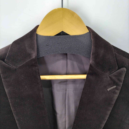 ムッシュ二コル MONSIEUR NICOLE ベロア テーラードジャケット メンズ JPN:48