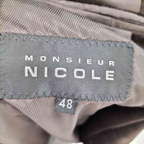 ムッシュ二コル MONSIEUR NICOLE ベロア テーラードジャケット メンズ JPN:48