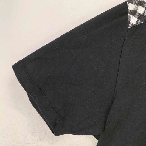バーバリーブラックレーベル BURBERRY BLACK LABEL チェック Vネックカットソー メンズ 3