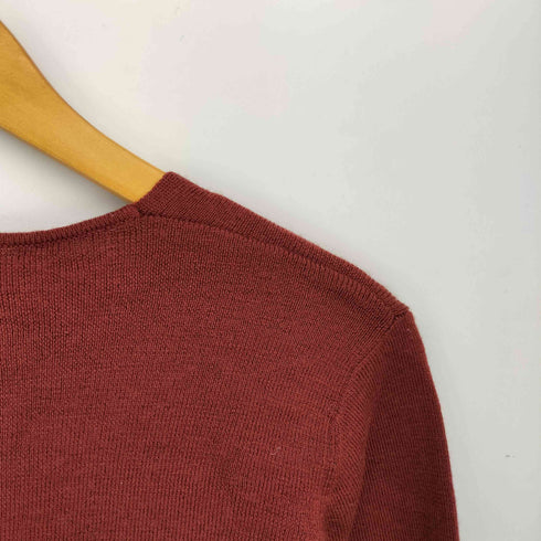 バナナリパブリック BANANA REPUBLIC 90s EXTRA FINE ITALIAN MERINO 香港製 メリノウール Vネック ニット レディース import:M