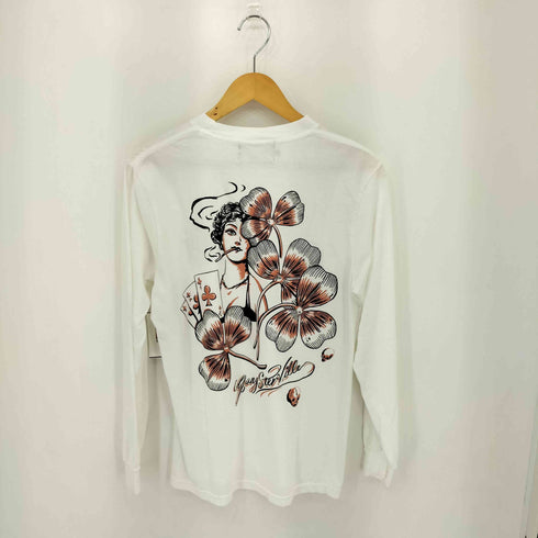 ギャングスタビル GANGSTERVILLE SHAMROCK LADY -L/S T-SHIRTS 背面プリント 長袖カットソー メンズ JPN:S