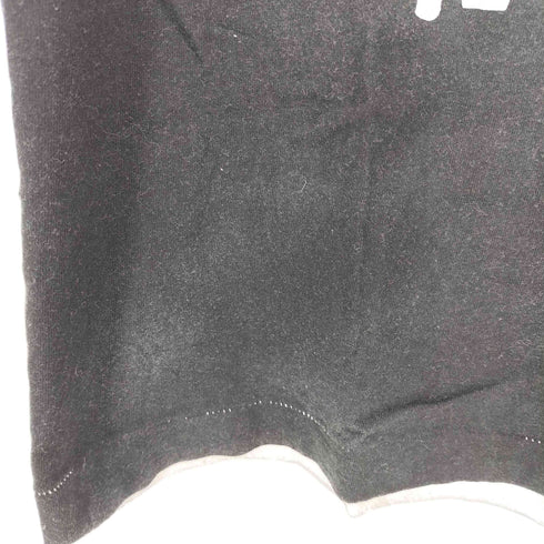 ブラックコムデギャルソン BLACK COMME des GARCONS 23aw TRVE HEART STRONG MIND ステッチ クルーネックカットソー Unisex メンズ JPN:S