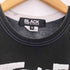 ブラックコムデギャルソン BLACK COMME des GARCONS 23aw TRVE HEART STRONG MIND ステッチ クルーネックカットソー Unisex メンズ JPN:S