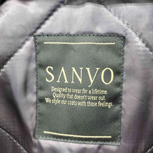 サンヨー SANYO 中綿シルクライナー付きステンカラーコート メンズ 90-78-165