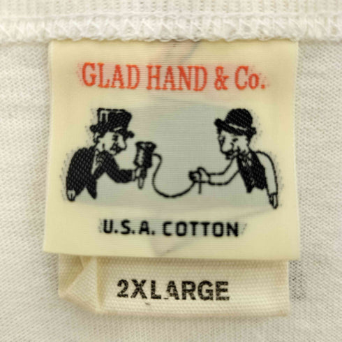 グラッドハンド GLADHAND GHCO. STAMP T-SHIRTS USA製 フロントプリント 長袖カットソー メンズ 2XL