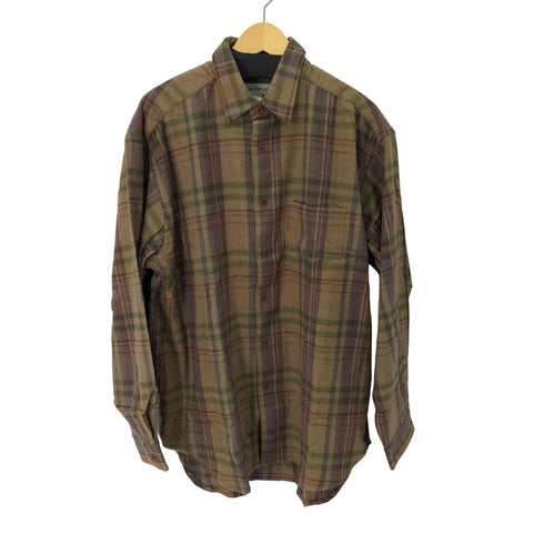 バナナリパブリック BANANA REPUBLIC OLD ポルトガル製 チェック レギュラーカラーシャツ メンズ import:L