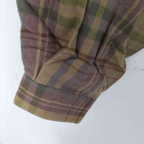 バナナリパブリック BANANA REPUBLIC OLD ポルトガル製 チェック レギュラーカラーシャツ メンズ import:L