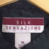 SILK SENSAZIONE シルク100% シアーバンドカラーシャツ メンズ import:M