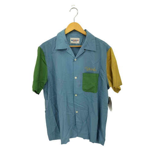 ウィアード WEIRDO WRD CORP S/S SHIRT ロゴデザイン オープンカラー 半袖シャツ メンズ JPN:M