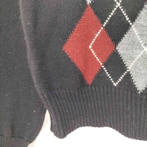 トリココムデギャルソン tricot COMME des GARCONS 94aw archive アーガイル ウール ハイネック カーディガン レディース