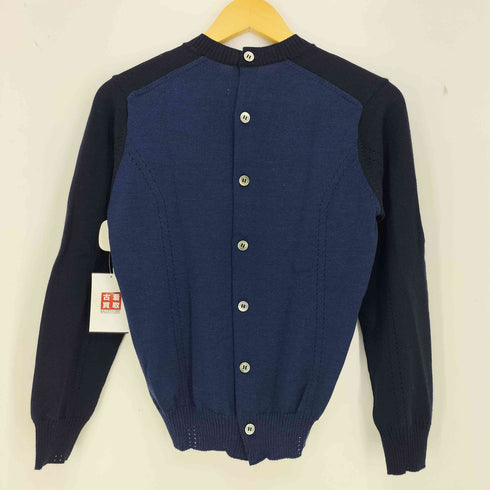 タオコムデギャルソン tao COMME des GARCONS 22aw バックトゥフロント カーブデザイン ドッキング 梳毛天竺ニットソー レディース JPN:S