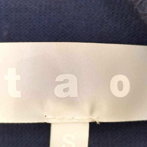 タオコムデギャルソン tao COMME des GARCONS 22aw バックトゥフロント カーブデザイン ドッキング 梳毛天竺ニットソー レディース JPN:S