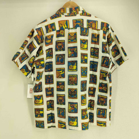 バッカーズ Backers TRADE MARK 三角タグ 総柄 ダブルポケット S/S コットンシャツ メンズ