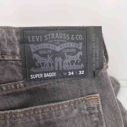 リーバイス Levis SKATE SUPER BAGGY ブラック OUT RINSE スケート スーパー バギー ブラック アウト リンス デニム パンツ メンズ W34L32