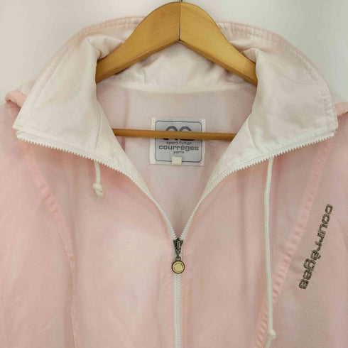 クレージュ courreges フード着脱可 ロゴ刺繍 ジップアップ ブルゾン レディース 11