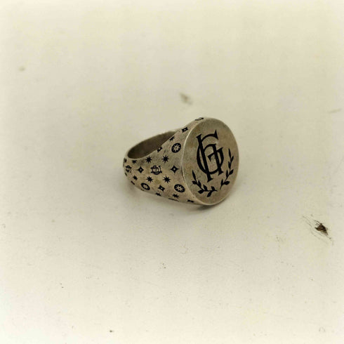 グラッドハンド GLADHAND RING FAMILY CREST STERLING USA刻印 シルバーリング メンズ 15号